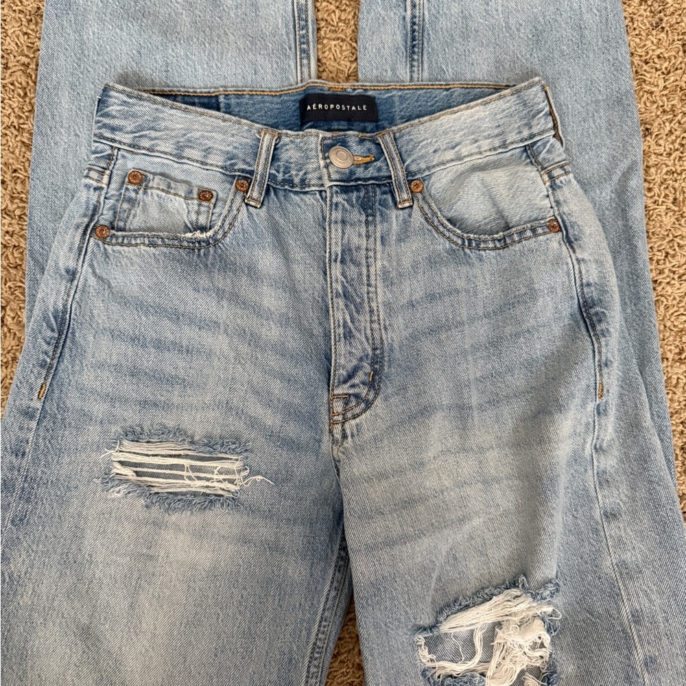Aeropostale 90's Baggy Light Blue Jeans